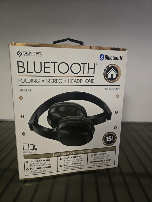 Sentry Bluetooth Wireless Headphones BT100 15 Hour Battery Life Black gallery