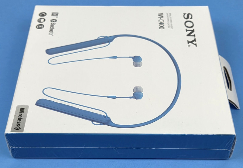 SONY WI-C400 Wireless Bluetooth Stereo In-Ear Headphones Blue - New Sealed gallery