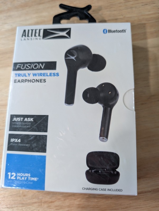 Altec Lansing Fusion Truly Wireless Earphones Bluetooth IPX4 12 Hours Playtime