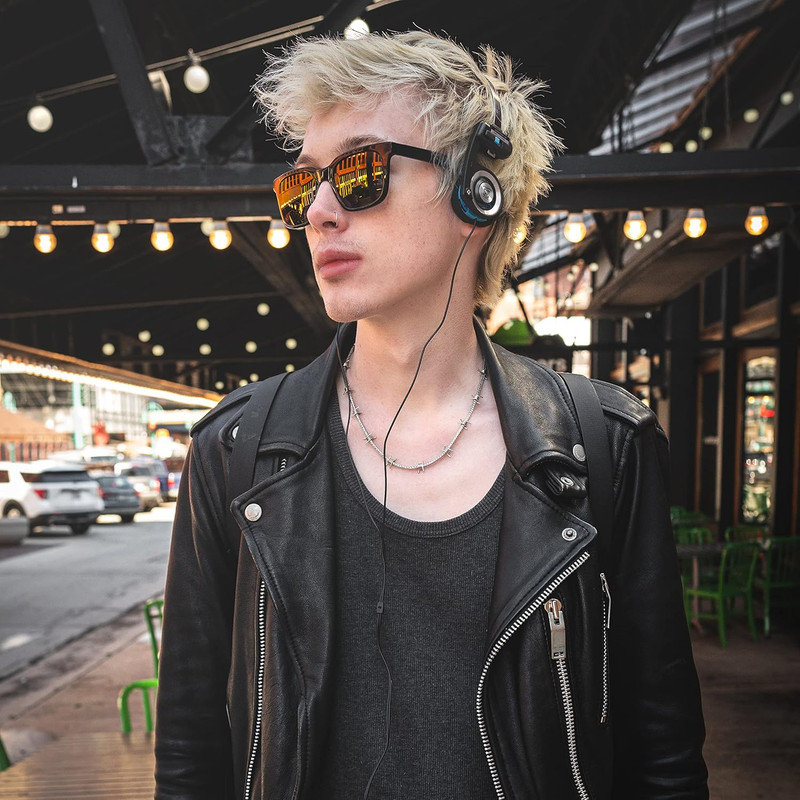 Porta Pro Classic On-Ear Headphones, Retro Style, 3.5Mm Wired Plug, Durable, Bla gallery