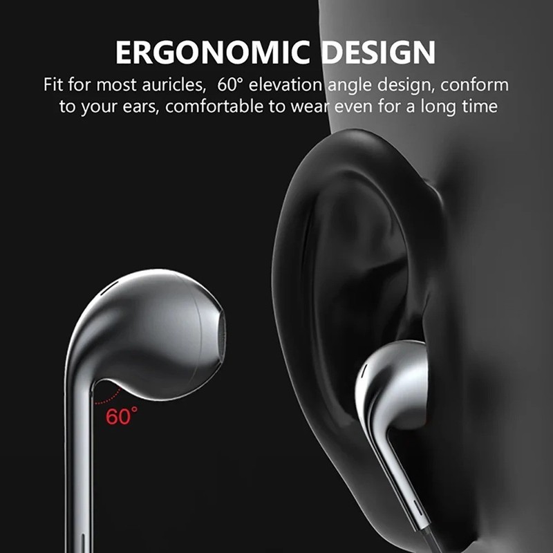 Type C Wired Earphones In-Ear Headset 3.5mm with Mic Bass Stereo Earbuds gallery
