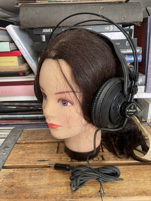 Vintage AKG K240 DF 600 Ohm Studio Monitor Headphones Austria Working SEE VIDEO! gallery