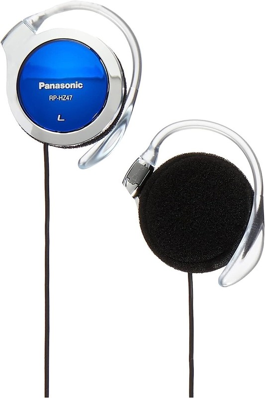 Panasonic RP-HZ47 Blue Clip On Ear Headphone Lightweight Slim Design New gallery