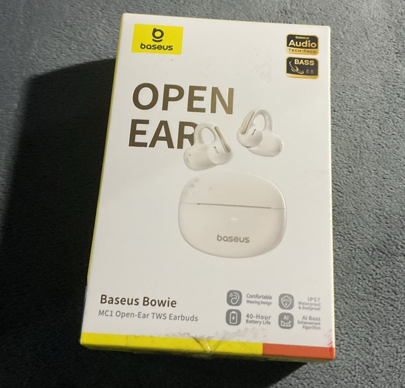 Baseus Bowie MC1 Open Ear Clip-On Earbuds Open Box