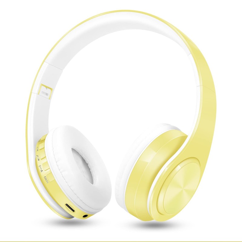 V5.3 Bluetooth Headphones Over-Ear, Foldable Wireless and Wired Stereo Headse…
