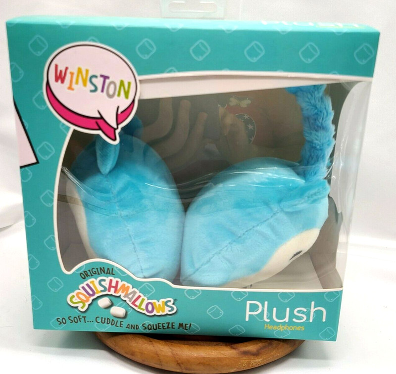 Squishmallows Plush Headphones Winston Owl Teal Blue KellyToy new original