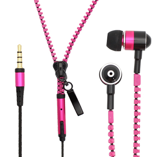 3.5mm Tangle-Free Zipper Earphones Headset Mic Earbuds For iPhone 6 Plus 5 5S 5C gallery