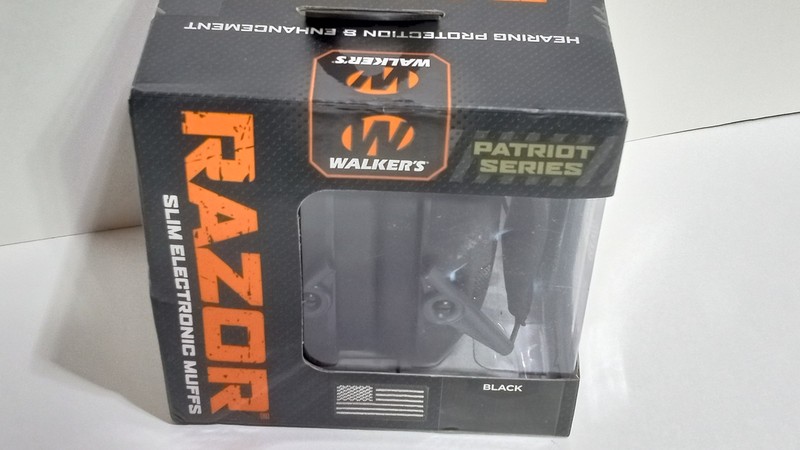 Walker’s Razor Slim Electronic Muffs Hearing Protection & Enhancement Black New