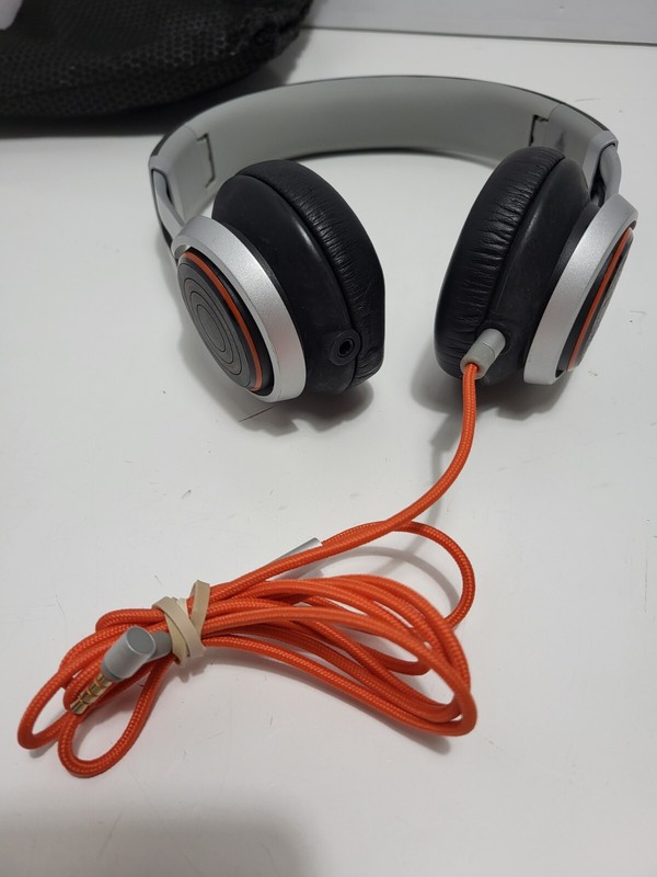 Jabra Copenhagen Wired Headphones Black/Silver/Orange Working Nice Condition gallery