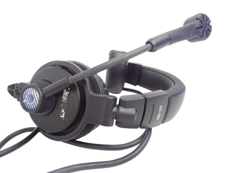 Clear-Com CC-300 Single-Ear Intercom Mic Headset with 4-Pin XLR Connector gallery