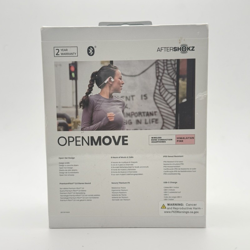 New Aftershokz AS660HP Open Move Open-Ear Headphones - Pink gallery