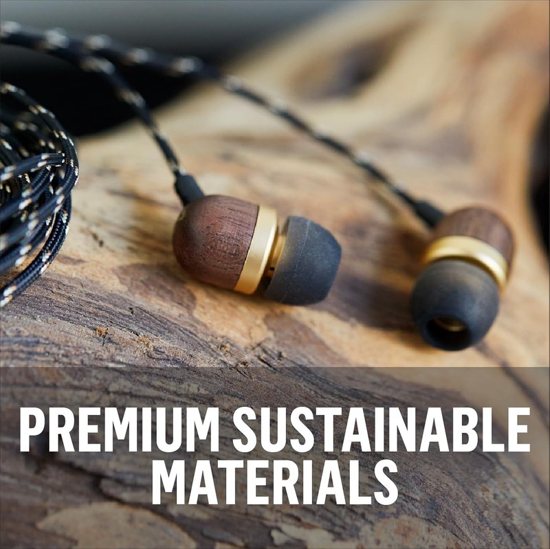Wired Earphones with Microphone and Noise Isolating Design in Brass Finish gallery