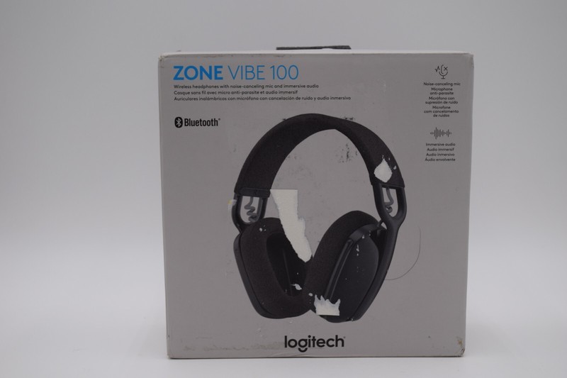 Logitech Zone Vibe 100 Lightweight Wireless Over Ear-Headphones – Graphite