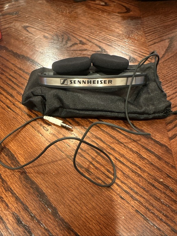 Sennheiser PX 100-II On-Ear Headphones Black Foldable Wired Headset With Case