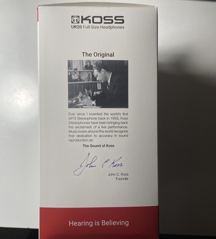 KOSS UR20 Full-Size Headphones. Closed-Back with Flexible Design !!! gallery
