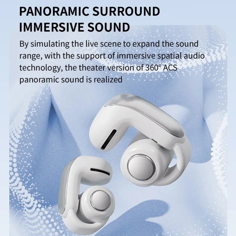 Ultra Open Earbuds True Wireless Open Earbuds - Black White USA gallery