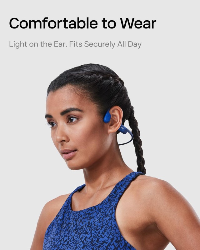 OpenRun with USB-C Charging,Bone Conduction Headphones,Open-Ear Bluetooth Wir... gallery