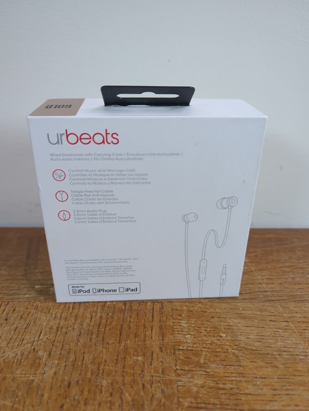 Genuine OEM Beats Urbeats 2 In-Ear Earphone with In-Line Control (Gold) - NEW gallery