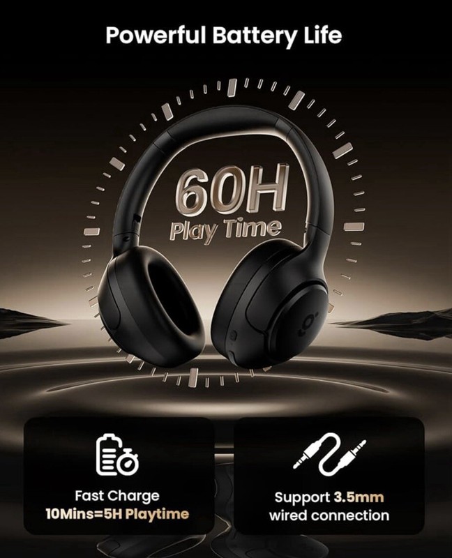Hs1 hybrid ANC Wireless Bluetooth Stereo Headphones gallery