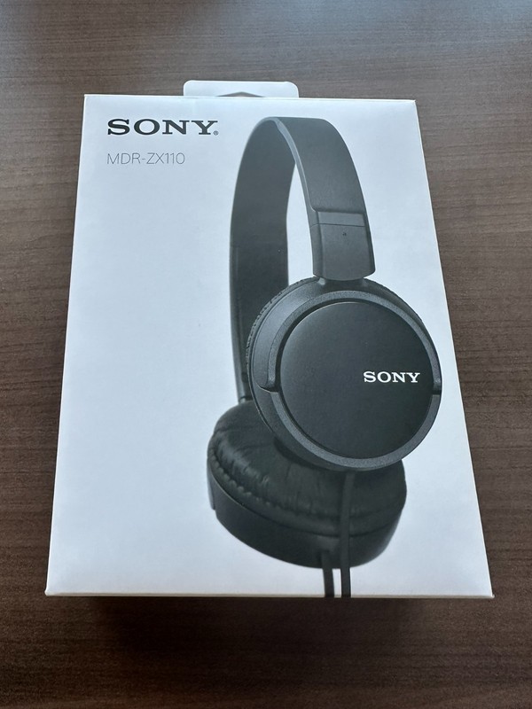 Sony MDR-ZX110 – Black – Wired Over Ear – Quick Folding Style – New