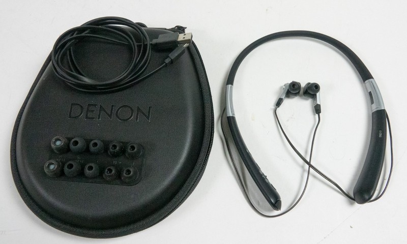 Denon AH-C820W Dual-Driver Bluetooth Neckband Earbuds VERY CLEAN & TESTED