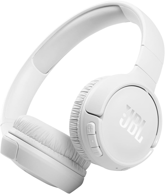 JBL Tune 520BT Wireless Bluetooth Pure Bass Multi-Point On-Ear White