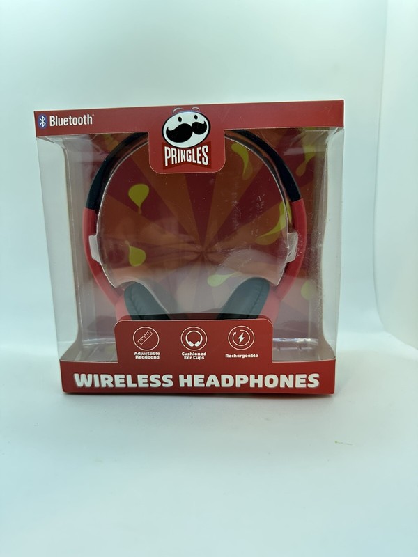 New In Box Pringles Wireless Headphones Set Back to school Bluetooth