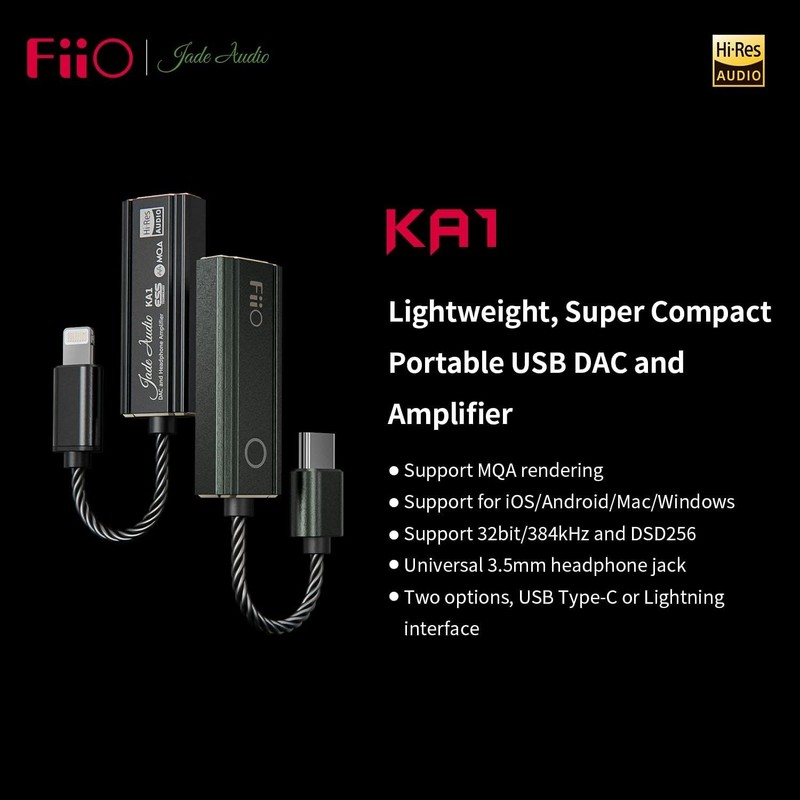 High-Res USB Type-C DAC & Amp - Compact JadeAudio for Ultimate Sound Experience gallery
