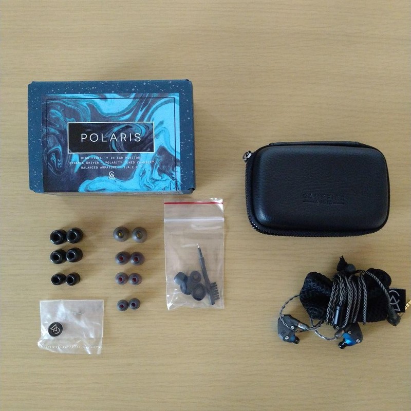 Campfire Audio Polaris 1st Gen Hybrid In-Ear Monitors Blue from Japan Used JP