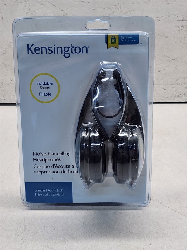 KENSINGTON K33084 NOISE CANCELLING HEADPHONES STD JACK-NEW