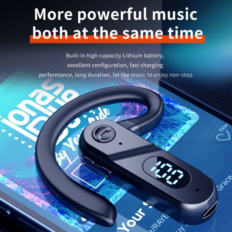Business Bluetooth 5.2 Earpiece IPX5 Outdoor Sports Bluetooth Headset Trucker c gallery