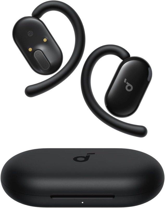 V20I by Open-Ear Headphones, Adjustable Ear Hooks, Ultra-Comfort, Snug Fit, Pow