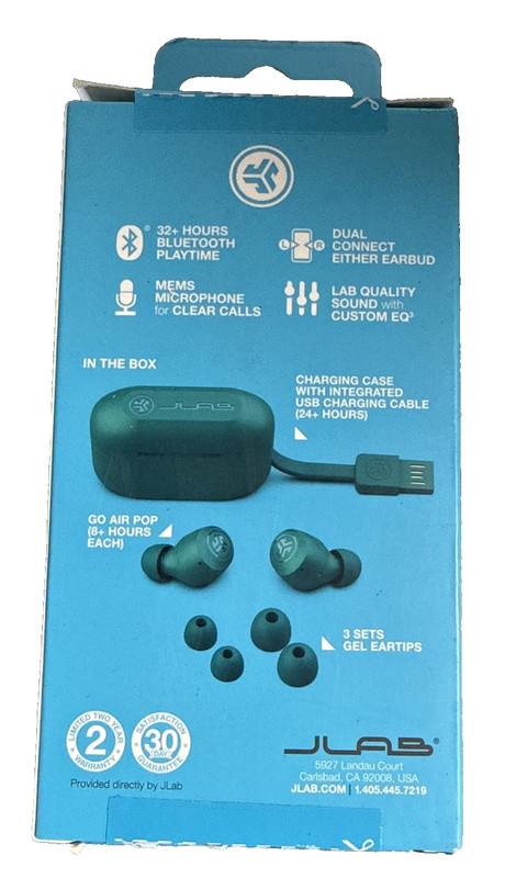 JLab - GO Air POP True Wireless In-Ear Headphones - Teal gallery