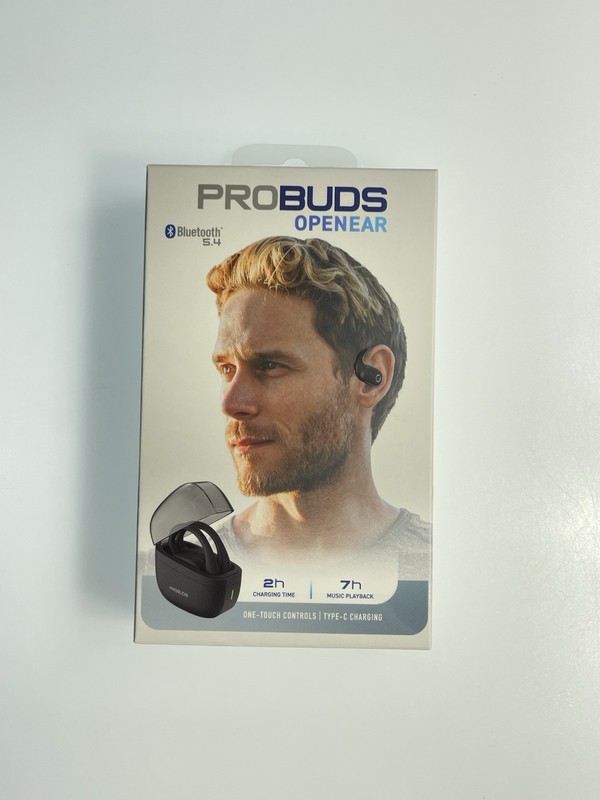 PROBUDS Open Ear Earbuds One Touch Controls 7hr Music Playback Black