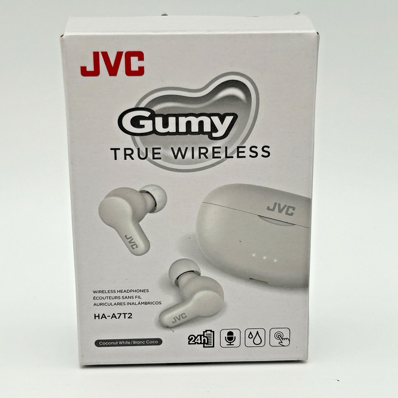 JVC Gumy Wireless Headphones HA-872-W-J Coconut White Untested As Is 2023