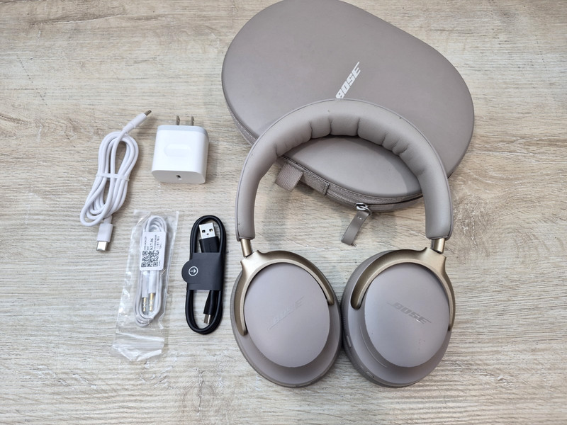 Bose QuietComfort Ultra Wireless Noise Cancelling Over-Ear Headphones -Sandstone gallery