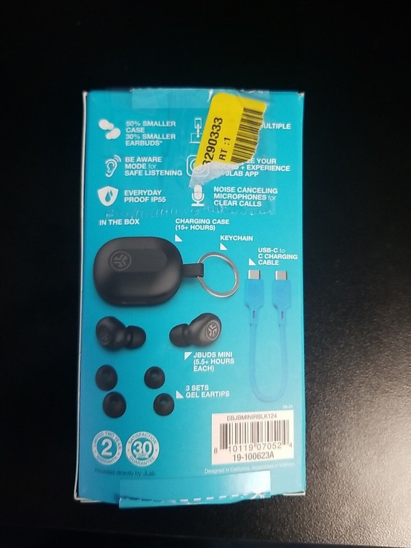 JLab JBuds Mini: True Wireless Bluetooth Earbuds Headphones - Black gallery