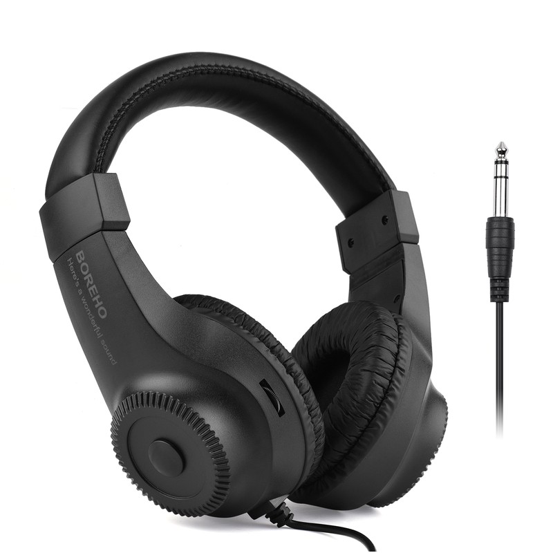 Studio DJ Headphones Over Ear Wired Headset Stereo For Monitoring Recording H8S4