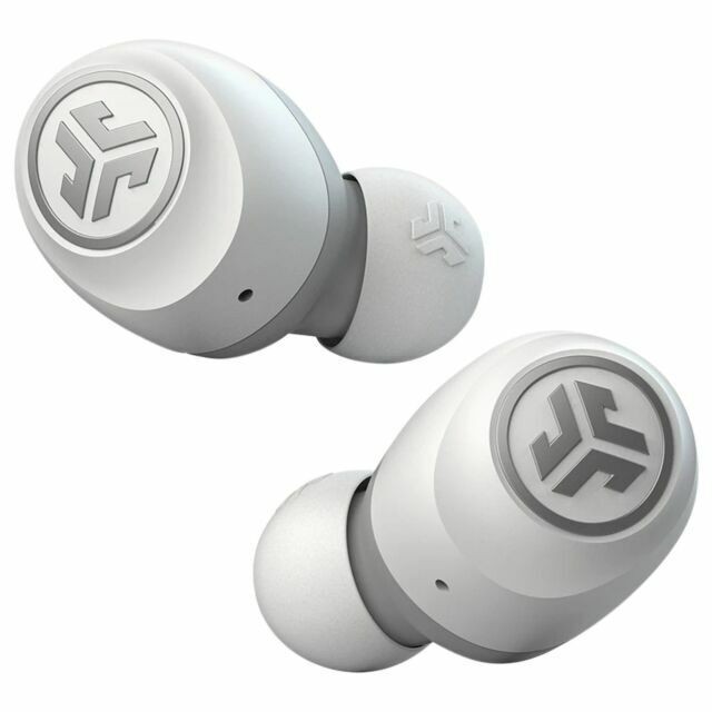 JLab Go Air True Wireless Bluetooth Earbuds EBGOAIRRWHTGRY82 - White gallery