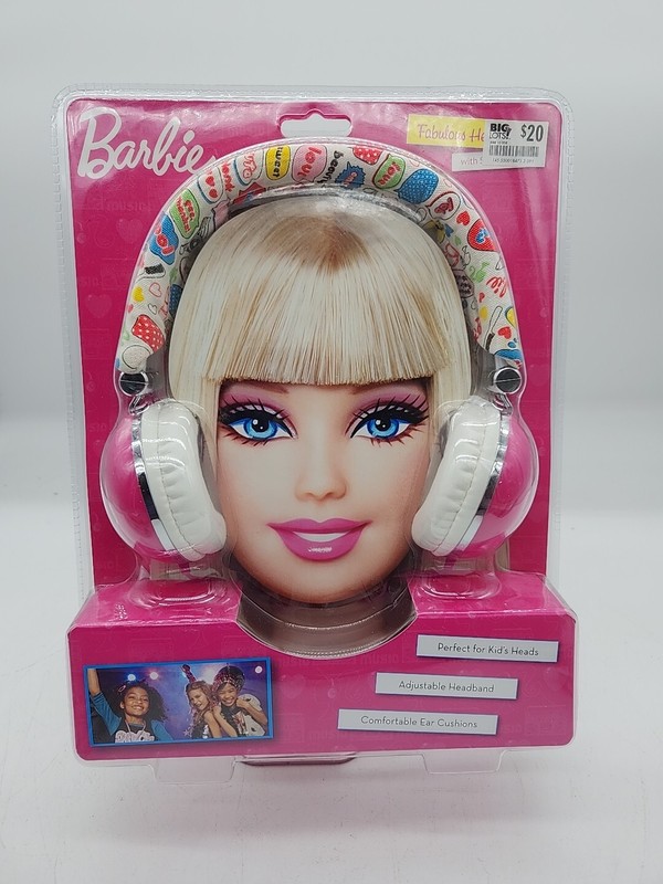 Rare Barbie 2011 Fabulous Headset Headphones 3.5mm