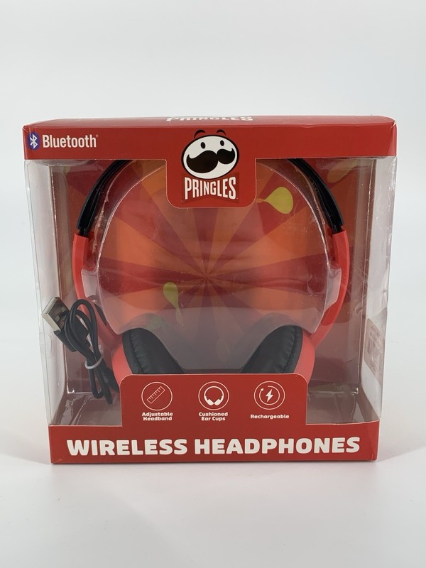 Pringles” Limited Wireless (Bluetooth) Adjustable Headphones, Rechargeable, NEW