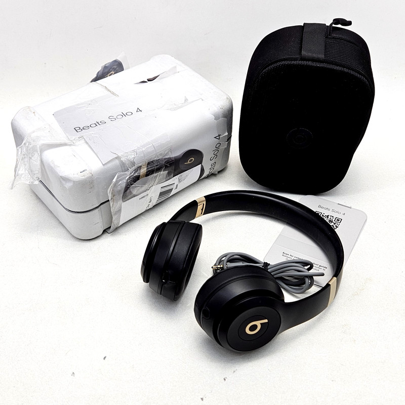 Beats Solo4 Wireless On-Ear Bluetooth Headphones Black & Gold