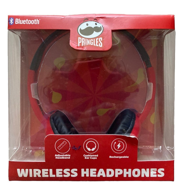 Pringles Wireless Headphones Back to School Kids Bluetooth NEW