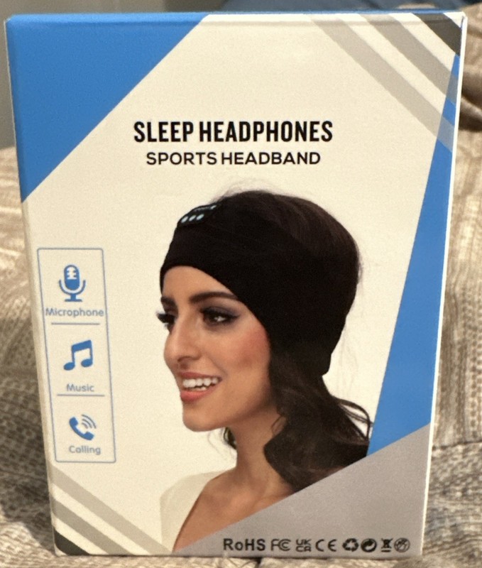 NEW Pink Sleep Headphones Wireless Sports Headband Rechargeable