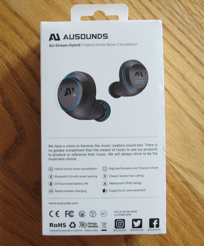 Ausounds AU-Stream Hybrid Bluetooth True Wireless Active Noise Cancelling Earbud gallery