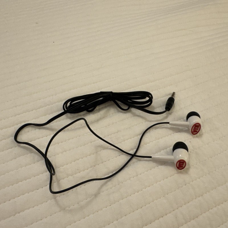 Kia Motors Ear Buds Earphones White Red Logo Wired gallery