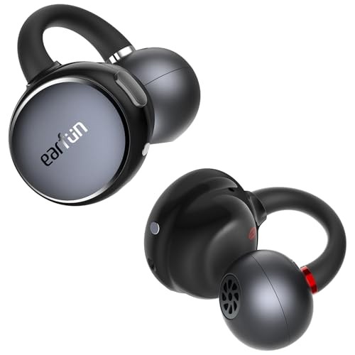 EarFun Clip Ear Cuff Earphones Bluetooth LDAC Open ear Silver gray CW100