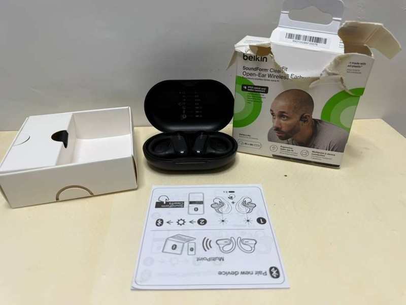 Belkin Open-Ear Earbuds | iPhone Compatible | Secure Ear Hooks for Gym & Running gallery