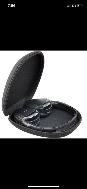 FARENHEIT HP-12S DUAL CHANNEL IR WIRELESS CAR HEADPHONES HEADPHONE BLACK HP12S