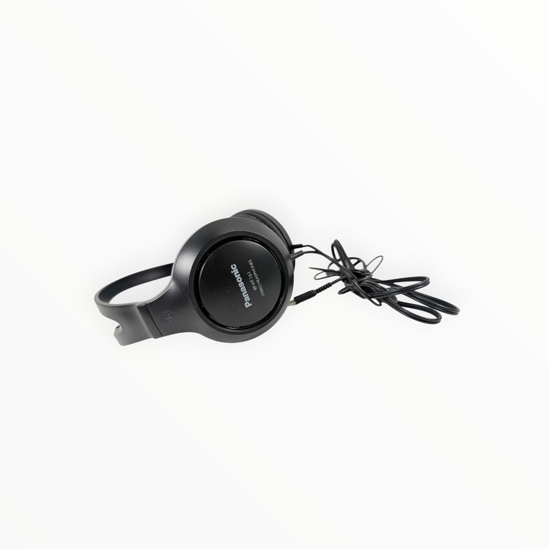 Panasonic RP-HT161 Over the Ear Corded Cushioned Headphone - Black 2M Long Cord gallery